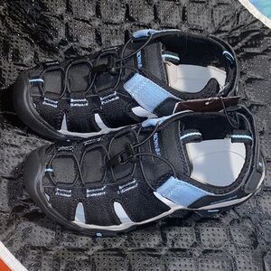 Black and Blue Athletic Water Shoes